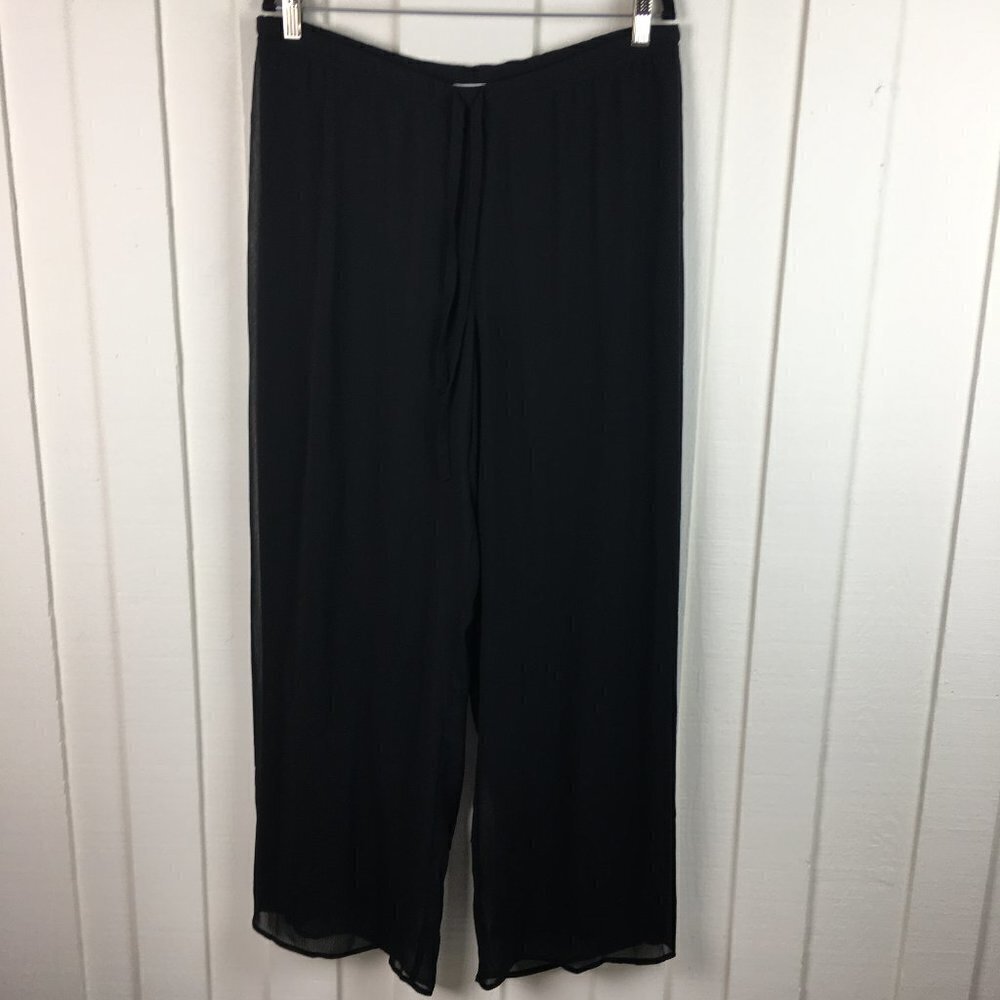 American Glamour Badgley Mischka Black Pants - Picture 2 of 8